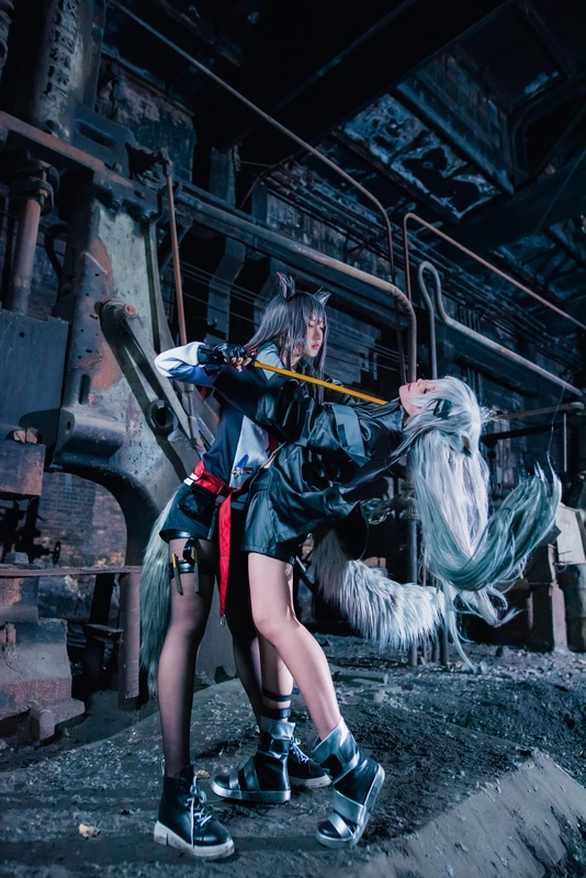 COS-明日方舟双狼组拉普兰德德克萨斯 - 楚楚子w